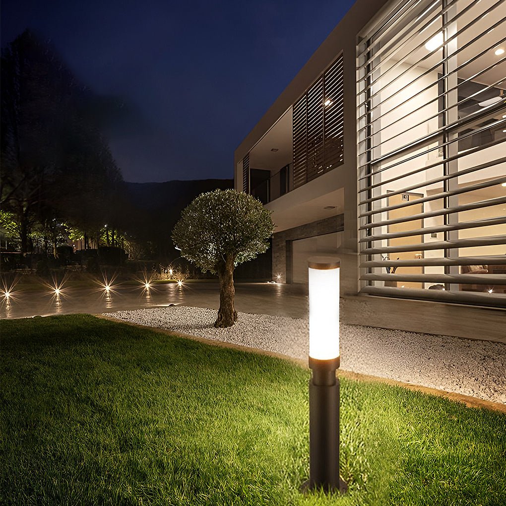 Elegant Outdoor Bollard Lights | Integrated LED & Waterproof Design | Versatile Height Options for Garden Illumination 0