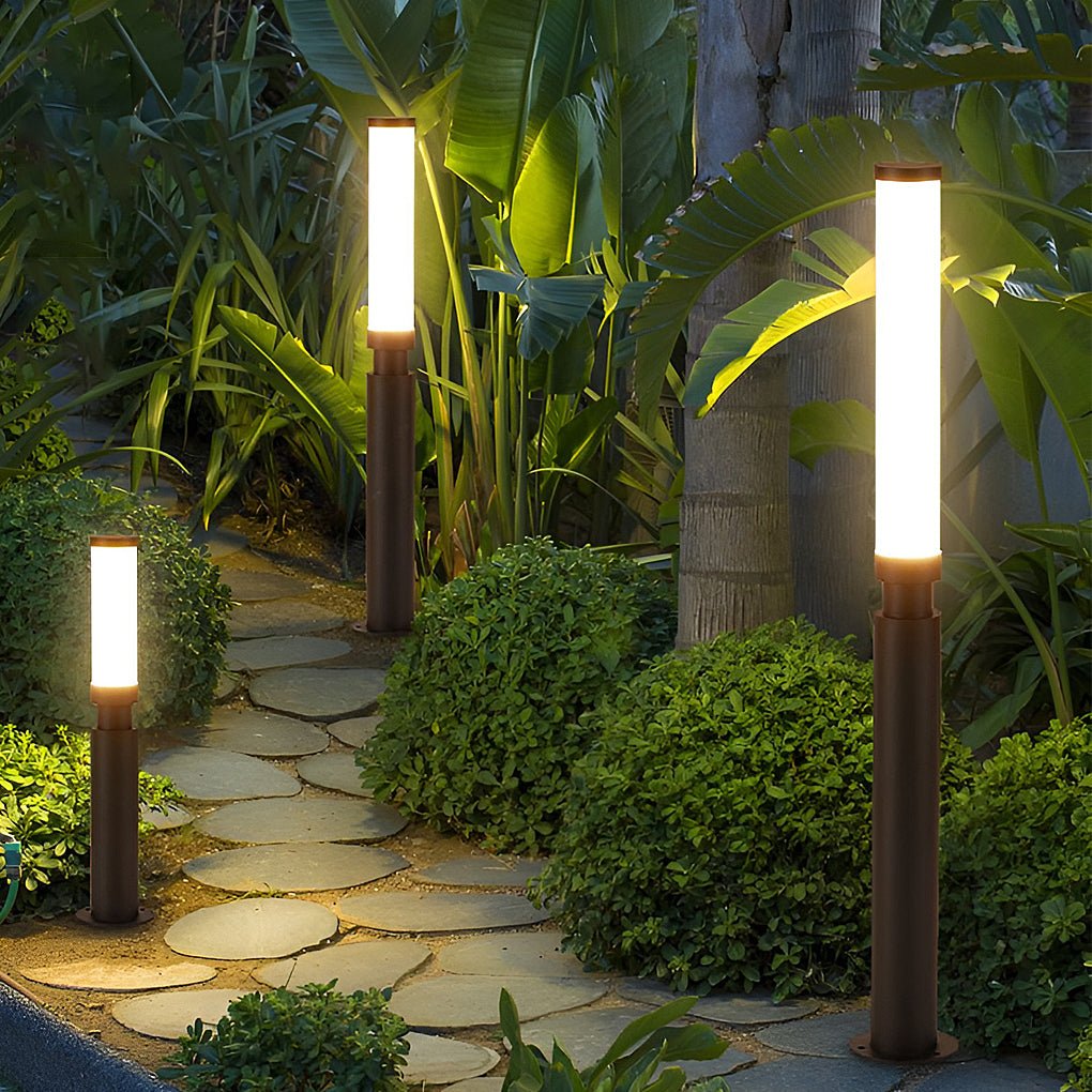 Elegant Outdoor Bollard Lights | Integrated LED & Waterproof Design | Versatile Height Options for Garden Illumination 1