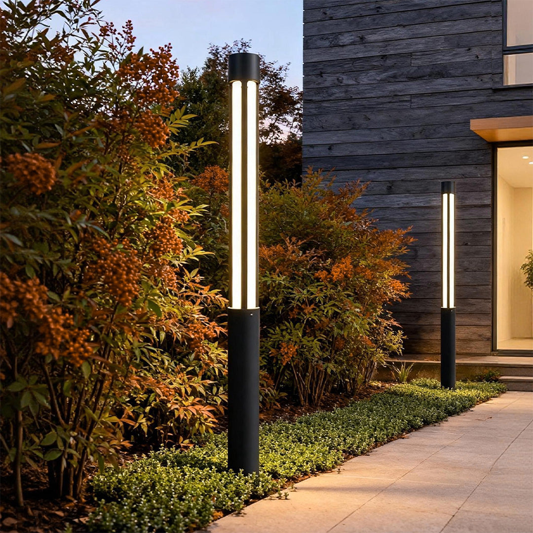 Modern Cylindrical Bollard Lights with IP65 Waterproof Rating | Elegant Outdoor Lighting for Pathways 3
