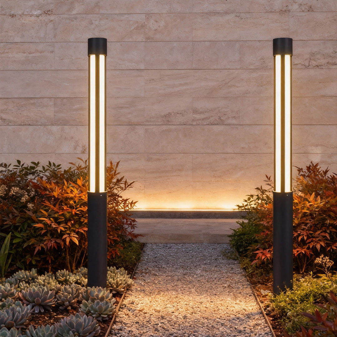 Modern Cylindrical Bollard Lights with IP65 Waterproof Rating | Elegant Outdoor Lighting for Pathways 7