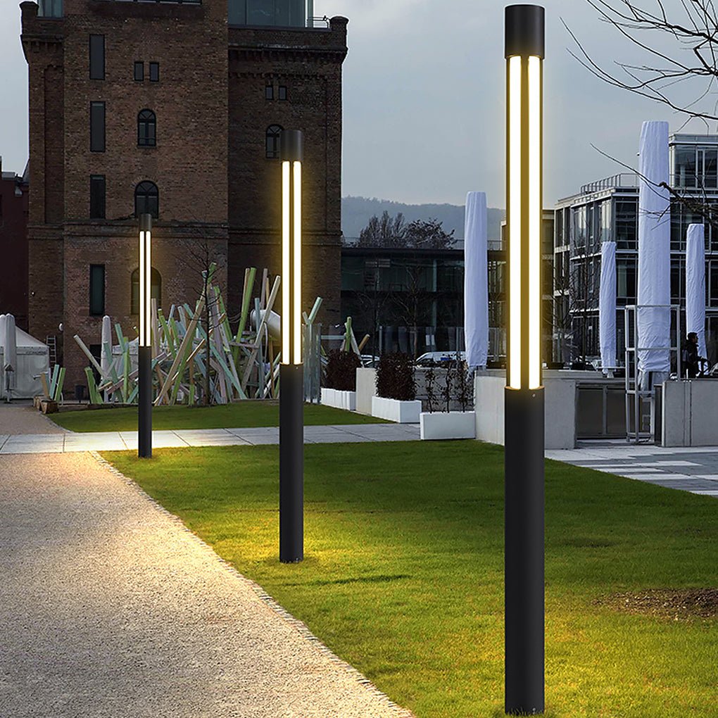 Modern Cylindrical Bollard Lights with IP65 Waterproof Rating | Elegant Outdoor Lighting for Pathways 8