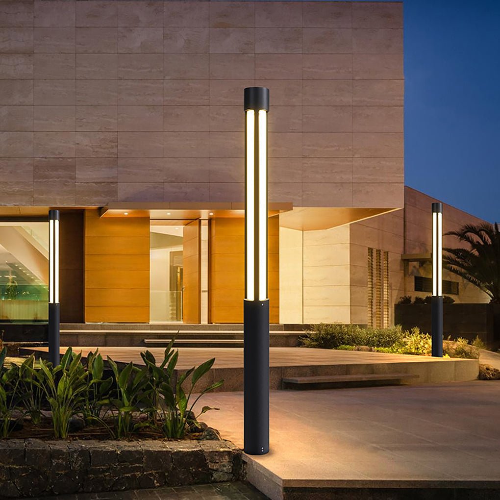 Modern Cylindrical Bollard Lights with IP65 Waterproof Rating | Elegant Outdoor Lighting for Pathways 9