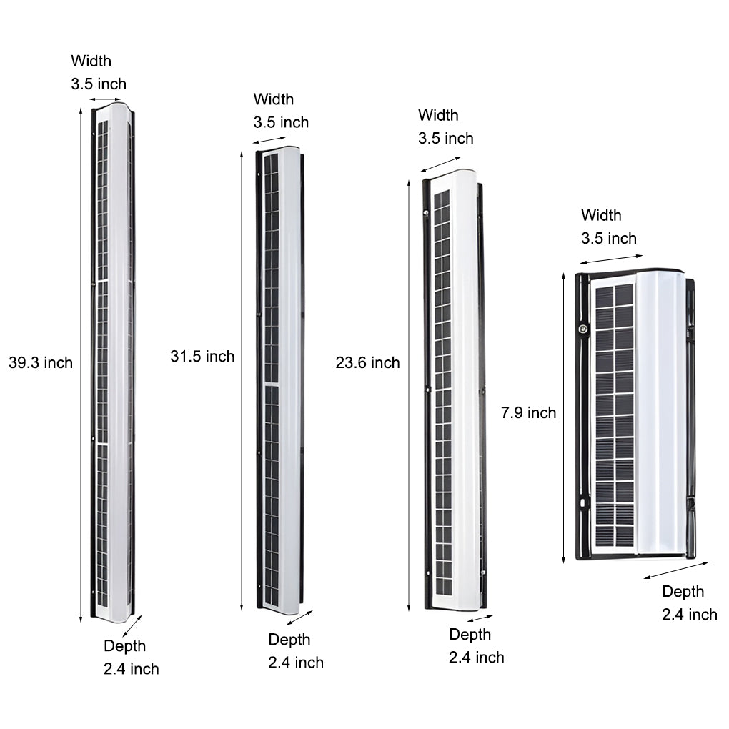 Modern LED Outdoor Wall Light with Dual-Side Solar Panels for Eco-Friendly Illumination 4