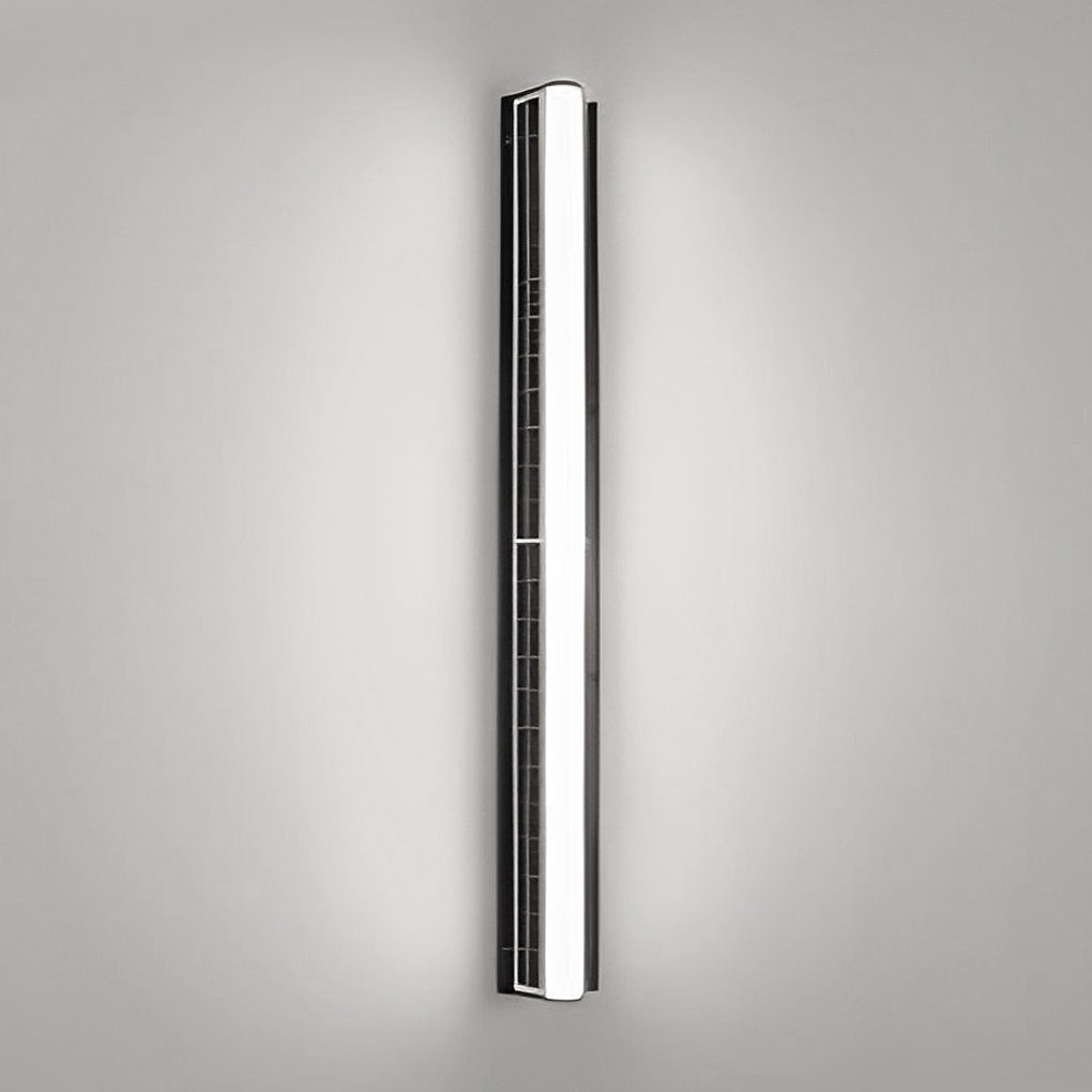 Modern LED Outdoor Wall Light with Dual-Side Solar Panels for Eco-Friendly Illumination 6