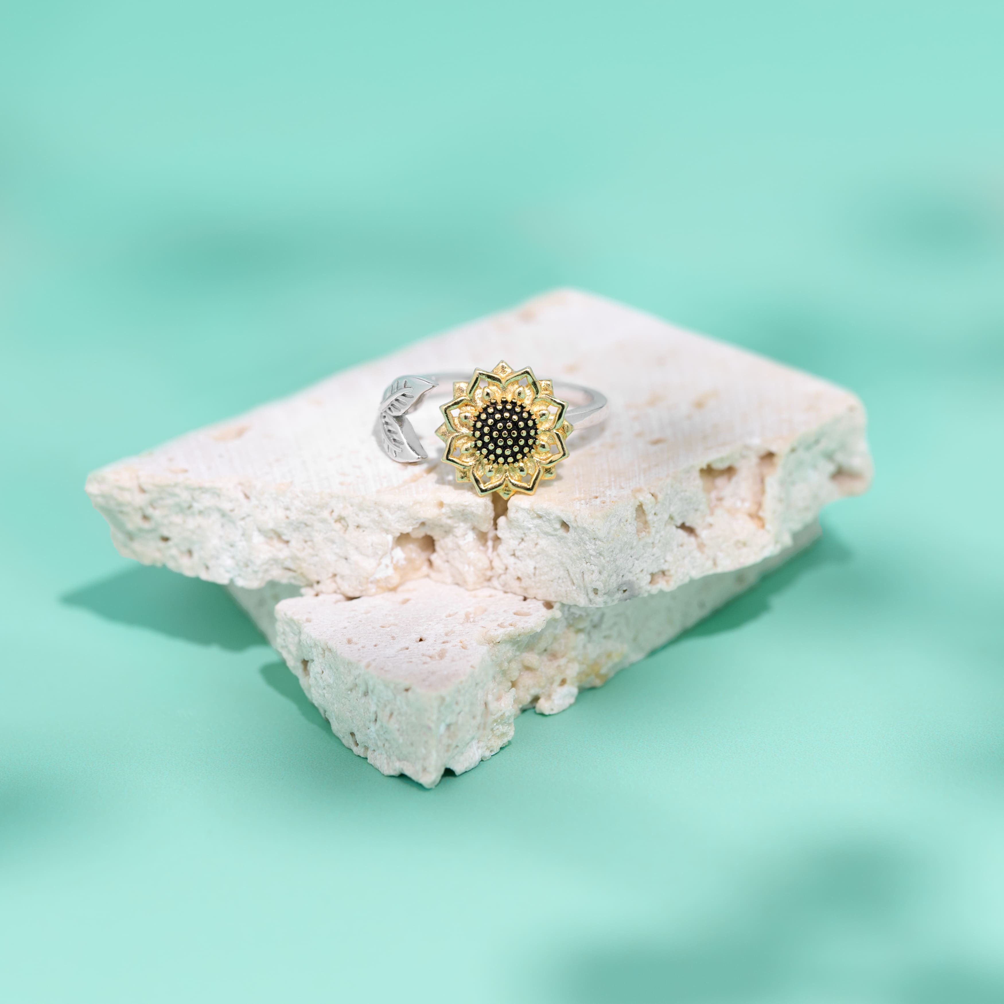 Sunflower Spinner Ring